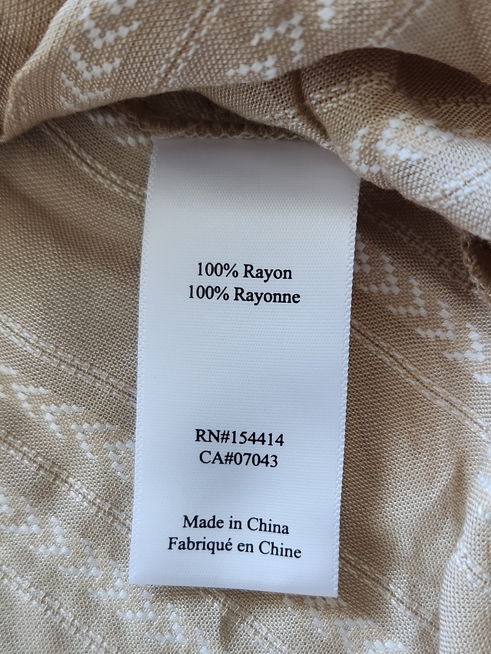 NWT Gemma + Jane Cream/White Stripe Woven Split Neck Top Size Medium - Picture 6 of 8